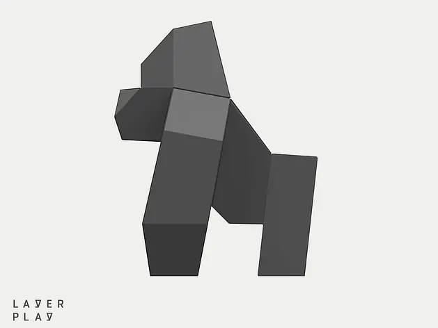 GORILLA bastelbogen