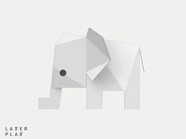 ELEPHANT bastelbogen