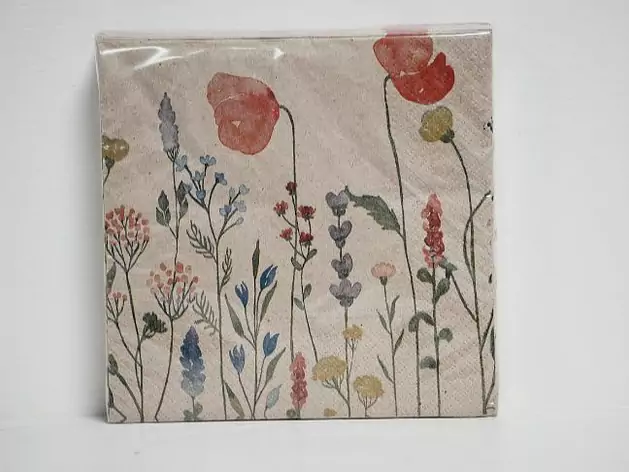 Serviette Blumen (recycelt)