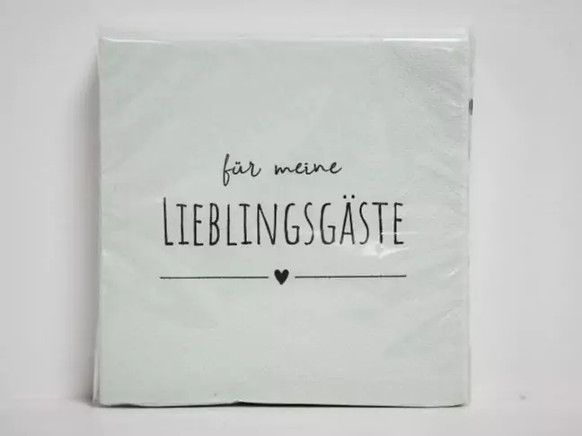 Serviette "für meine Lieblingsgäste"