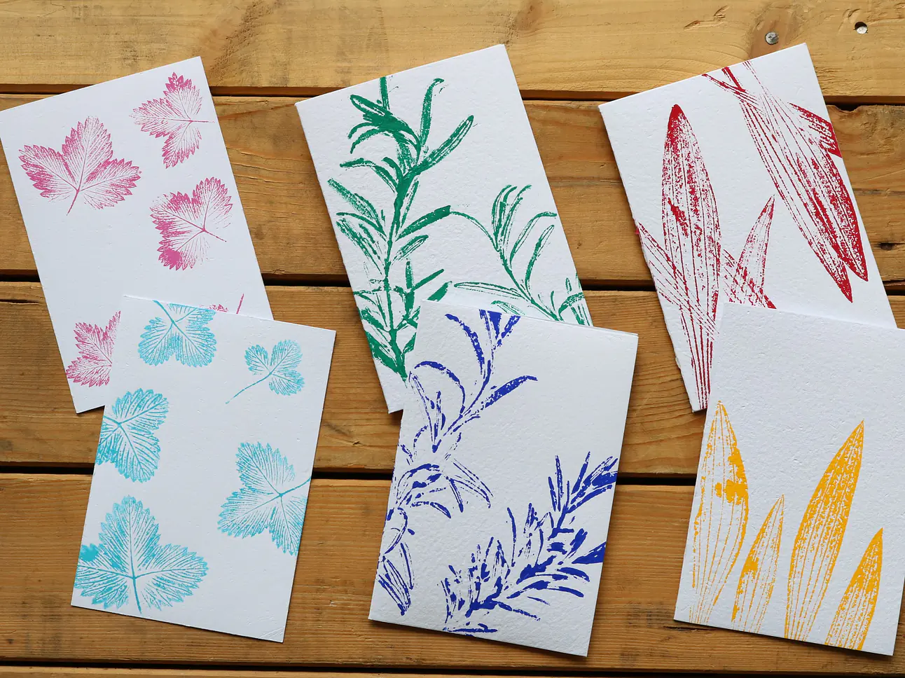 Kartenserie Naturdruck