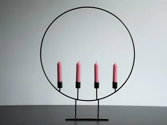 Metall-Ring mit Kerzenhalter