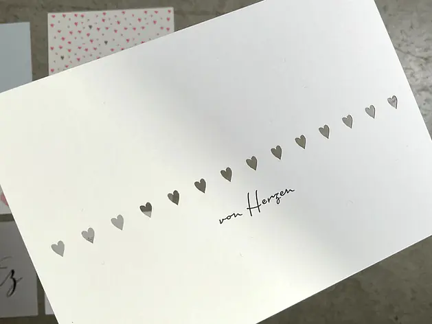 Postkarte - von Herzen