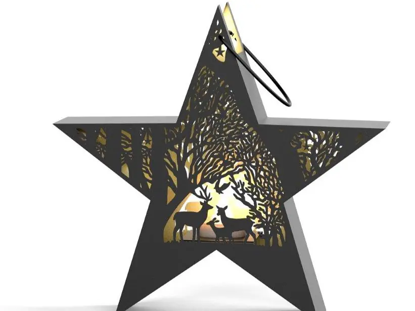 Laternen und Windlichter Scherenschnitt