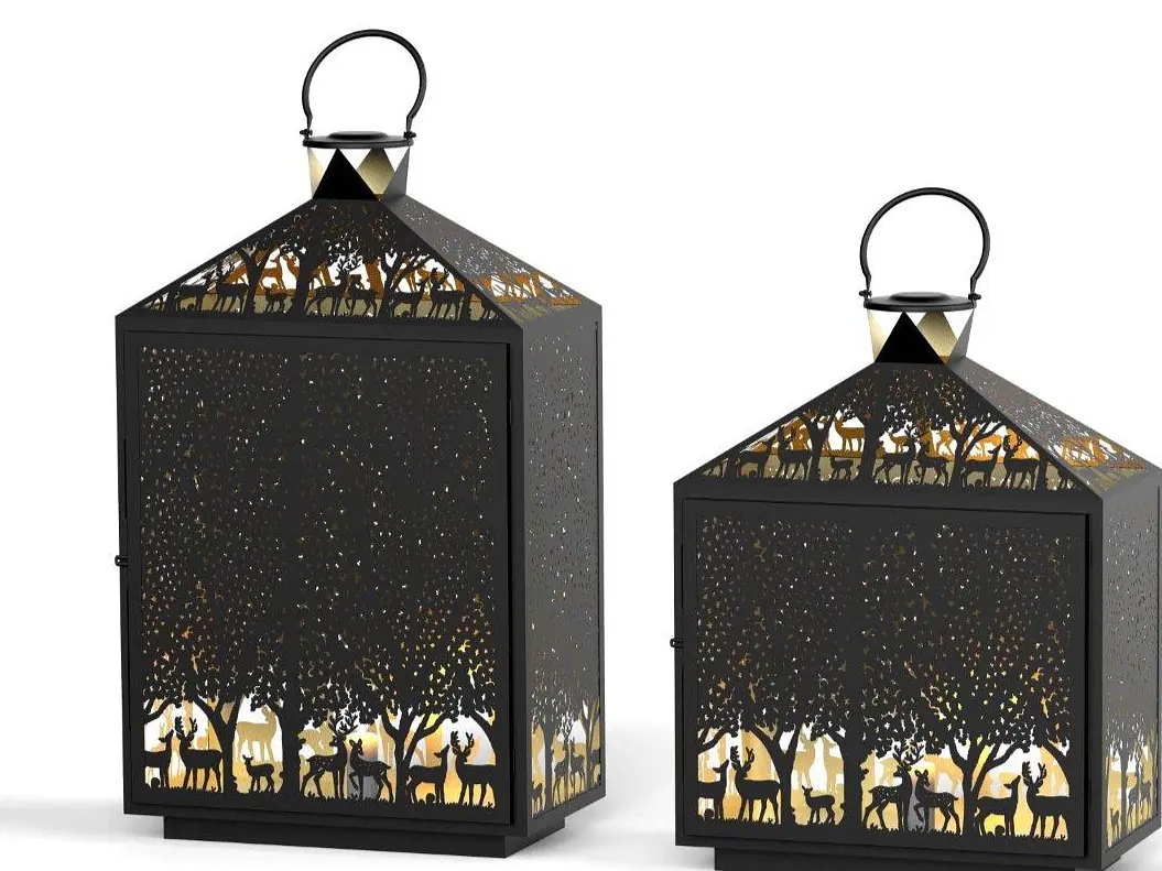 Laternen und Windlichter Scherenschnitt