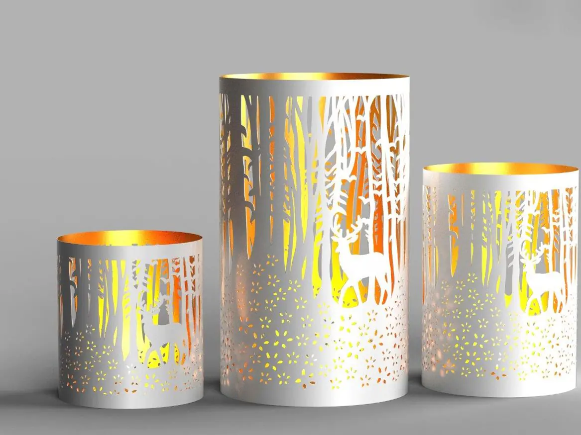 Laternen und Windlichter Scherenschnitt