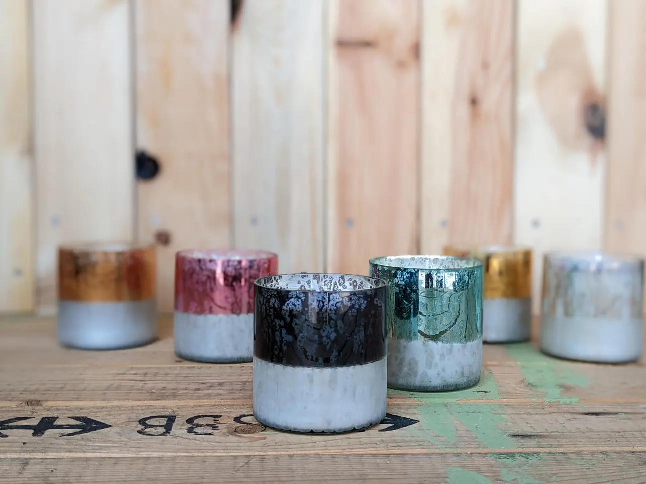 Hammered Glas Collection - Kerzen im Glas