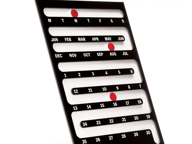 MoMA perpetual sliding calender