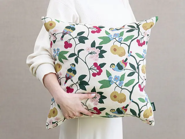 Gudme Leth - handprinted linen pillow & accessories