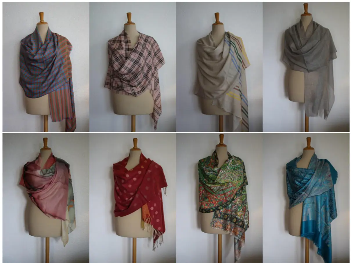 Hochwertige Schals, Pashmina/Cashmere/Seide/Baumwolle, Handarbeit