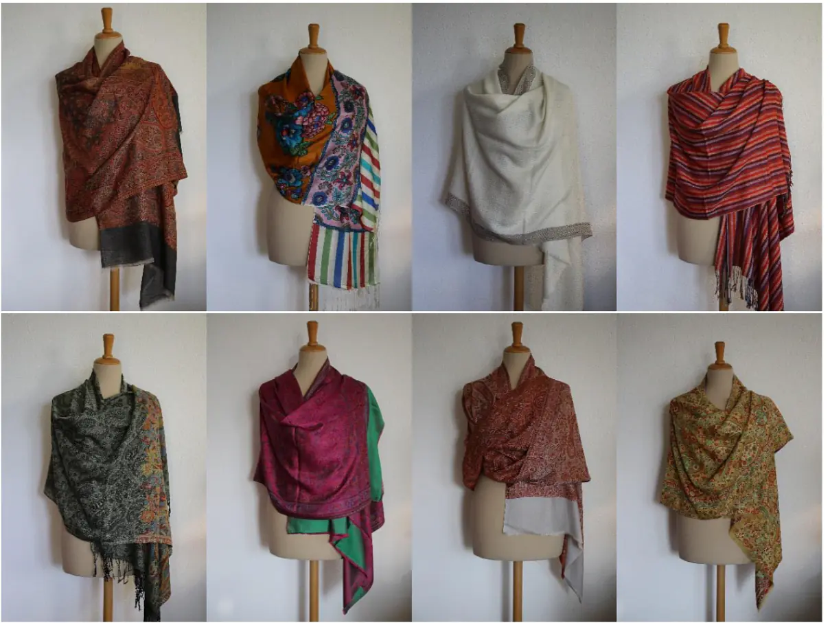 Hochwertige Schals, Pashmina/Cashmere/Seide/Baumwolle, Handarbeit