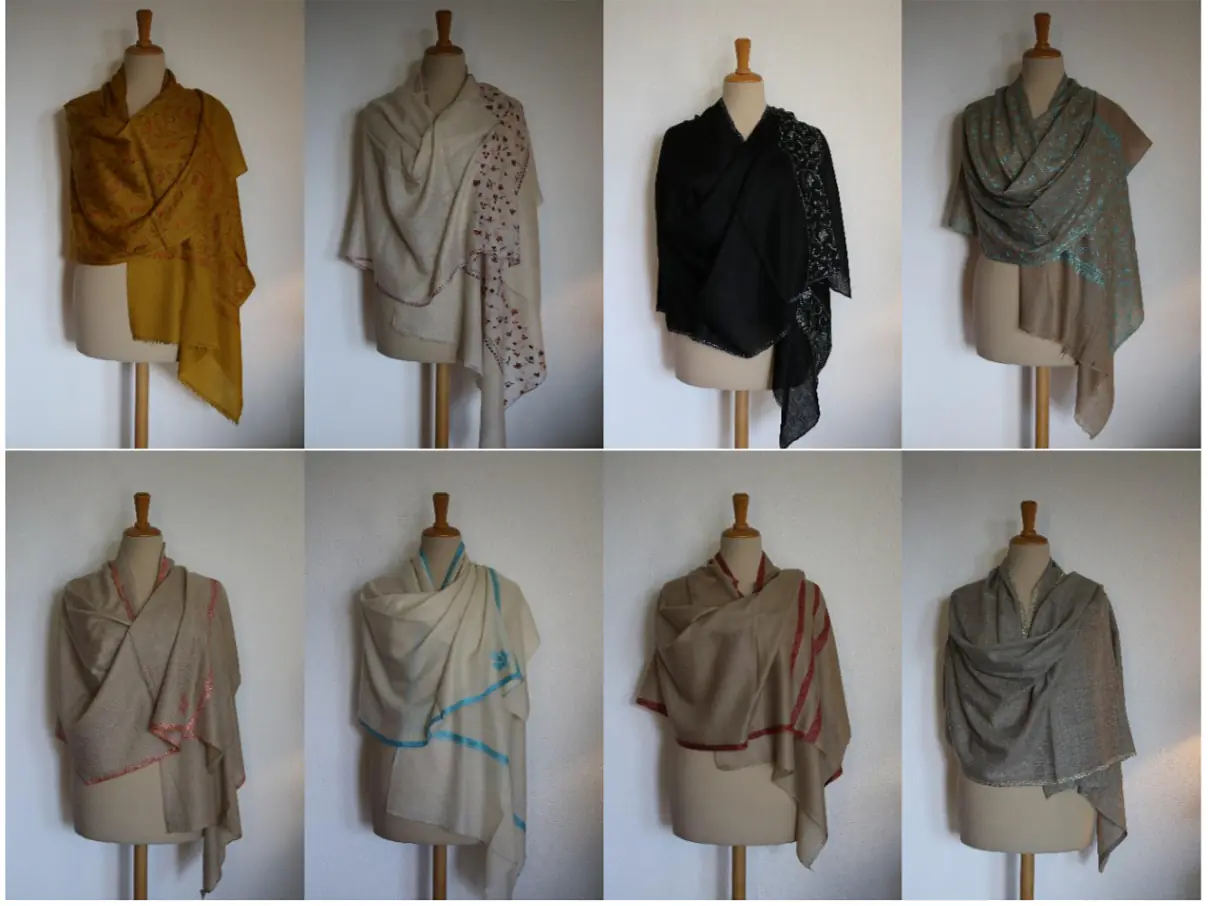 Hochwertige Schals, Pashmina/Cashmere/Seide/Baumwolle, Handarbeit