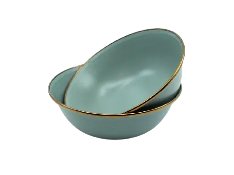 Schale ENAMEL | SET 2 PCS MINT