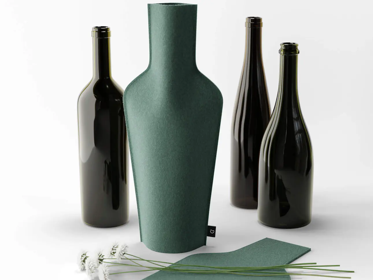 Re-Vase (Stoffvase für Flasche)