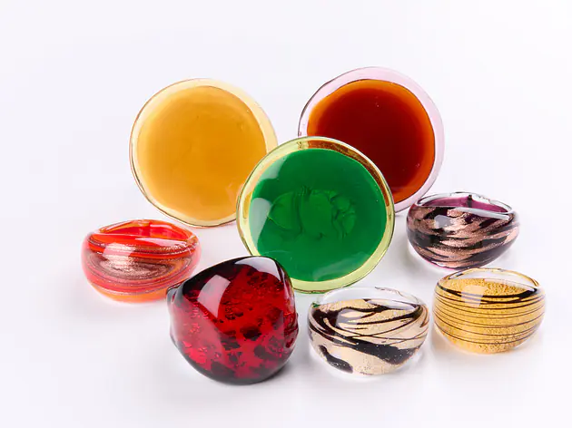 Ring Sortiment Muranoglas