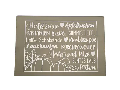 Holzschild Herbst