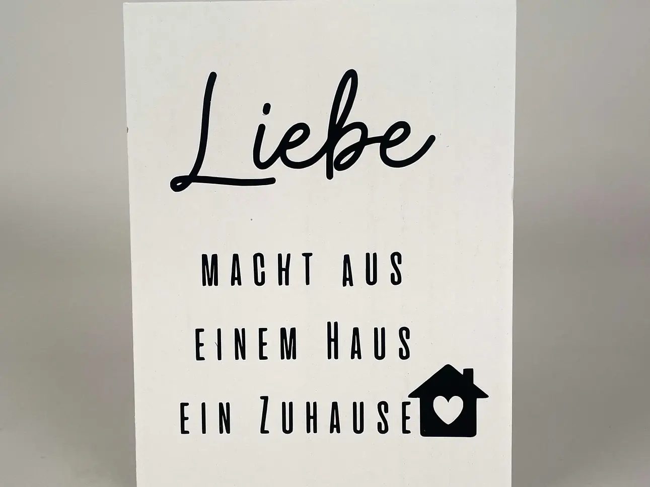 Holzschild "Liebe"