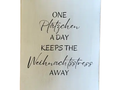 Holzschild "Weihnachtsstress"