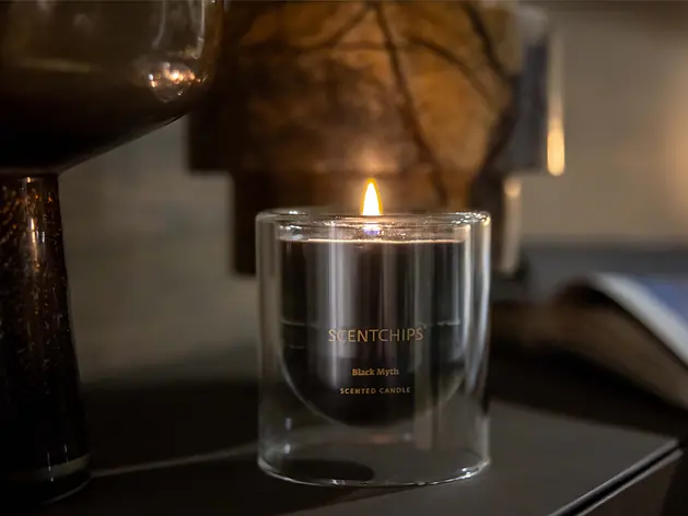 Candle in Double Walles Glass 496 gr Dark Myths