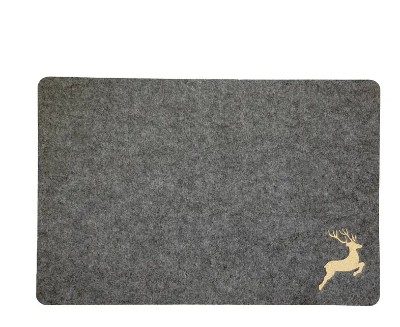 Hoizart_Filz_Tischset_mittelgrau_gestickt_Hirsch_springend_gold.jpg