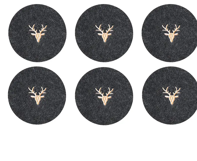 Hoizart-Filz-6_Stk_Coaster-Unterster_dunkelgrau_rund_Hirschkopf_gold_getickt.jpg