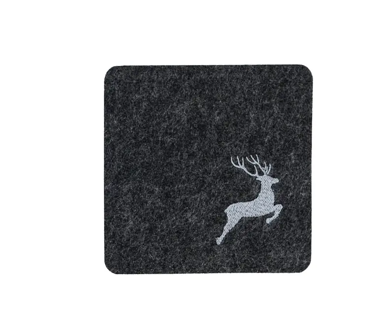 Hoizart-Filz-Coaster_springenderHirsch_dunkelgrau_eckig_silber.jpg