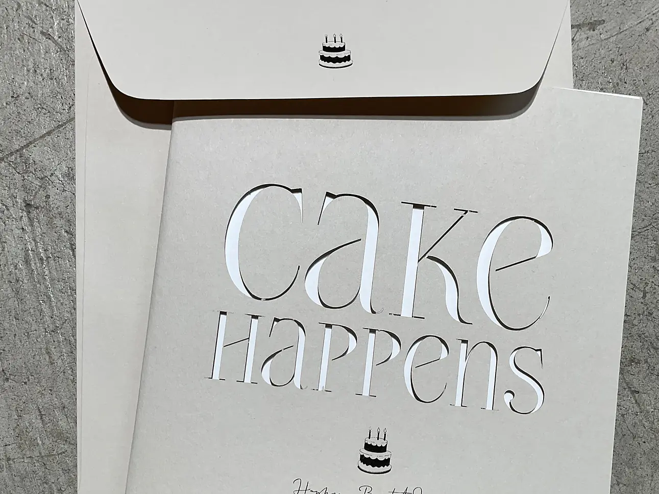 Geburtstagskarte Cake Happens 