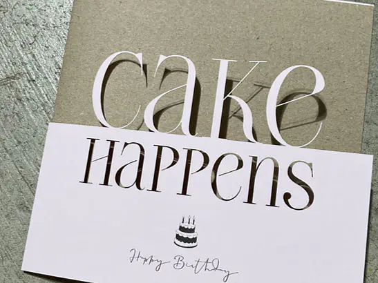 Geburtstagskarte – CAKE HAPPENS