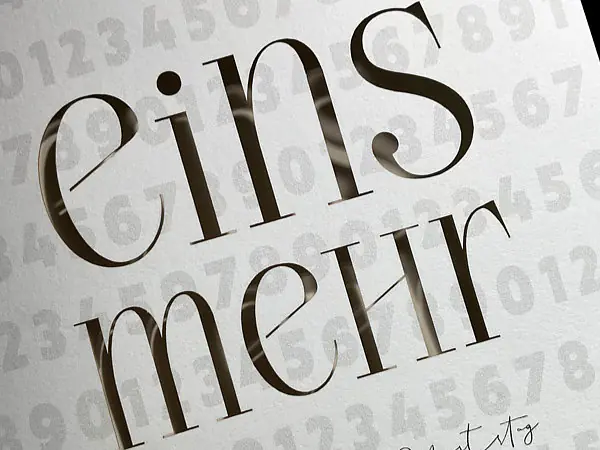 Geburtstagskarte – eins mehr