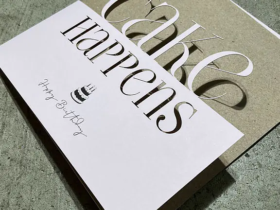 Geburtstagskarte – CAKE HAPPENS