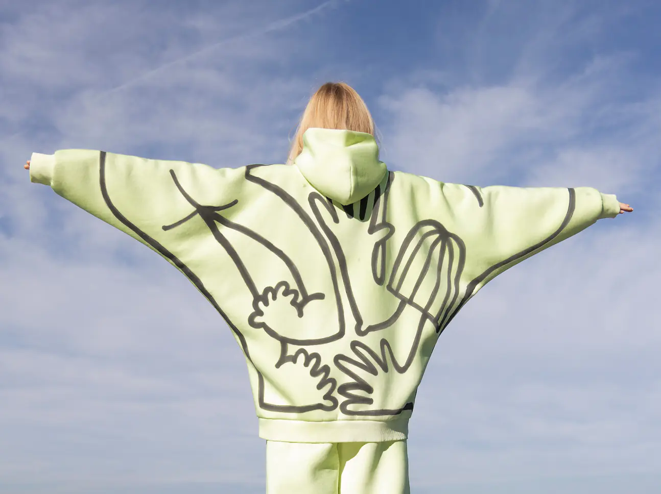 ULTRA YELOW COTTON HOODIE