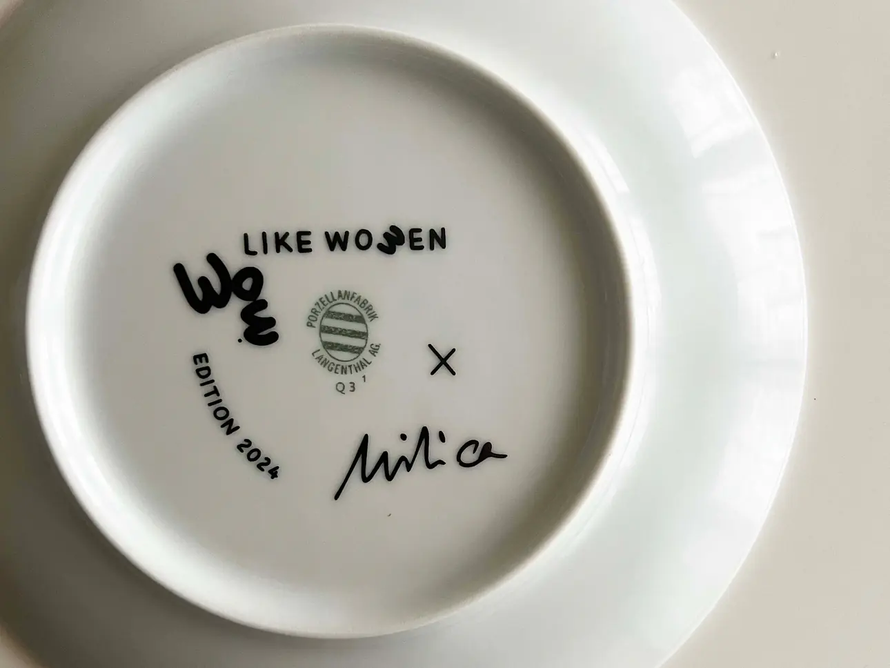 Plates Langenthal porcelain - BLACK