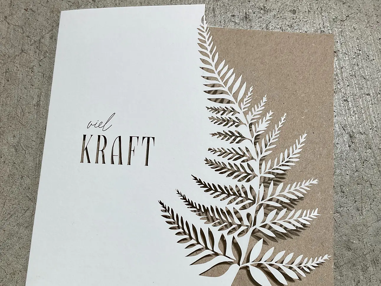 Trauerkarte viel Kraft