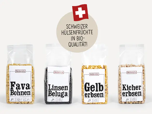 Schweizer Bio Hülsenfrüchte. Protein Champions & Zukunftsnahrung.