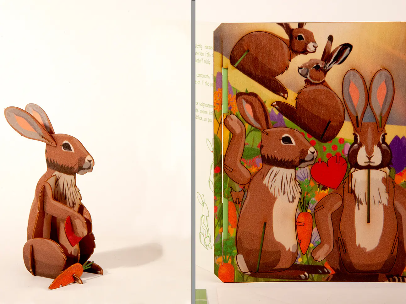 Hase – 3D Deko Grusskarte