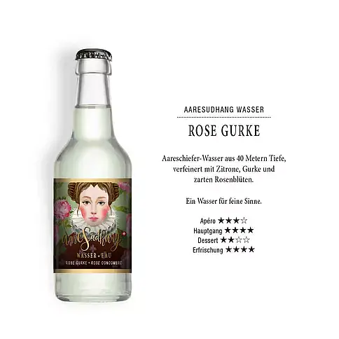 AareSüdhang Bio Wasser Rose-Gurke