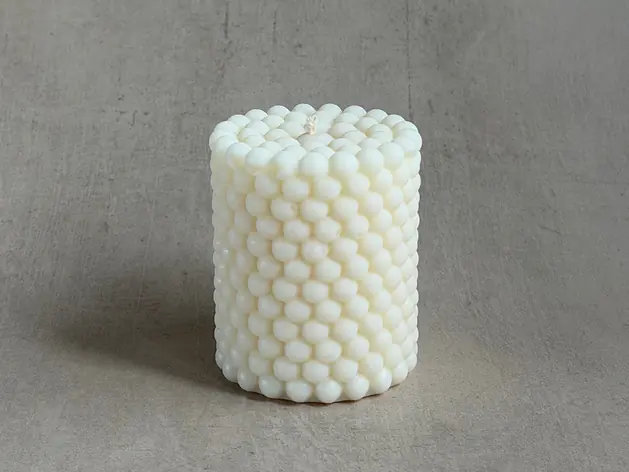 Stumpenkerze Bubbles