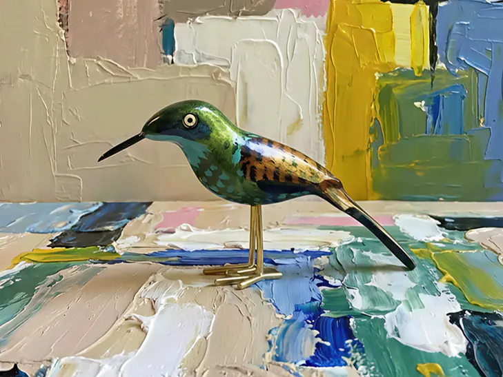 Oiseau décoratif fait main