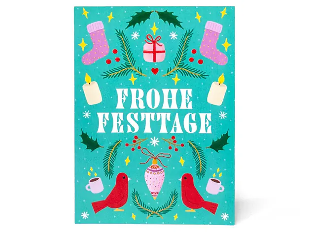 Weihnachtskarte «frohe Festtage»
