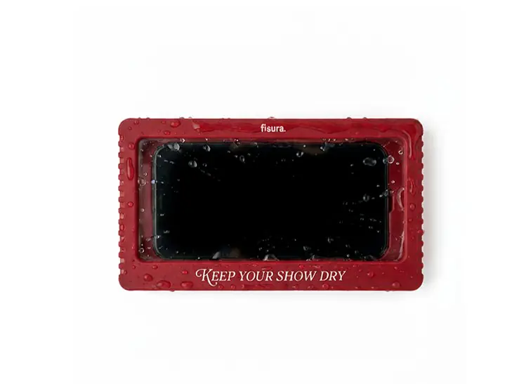 Phone wall holder "keep your show dry"
