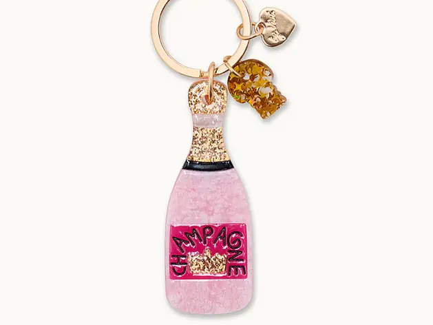 Schlüsselanhänger Champagner Pink