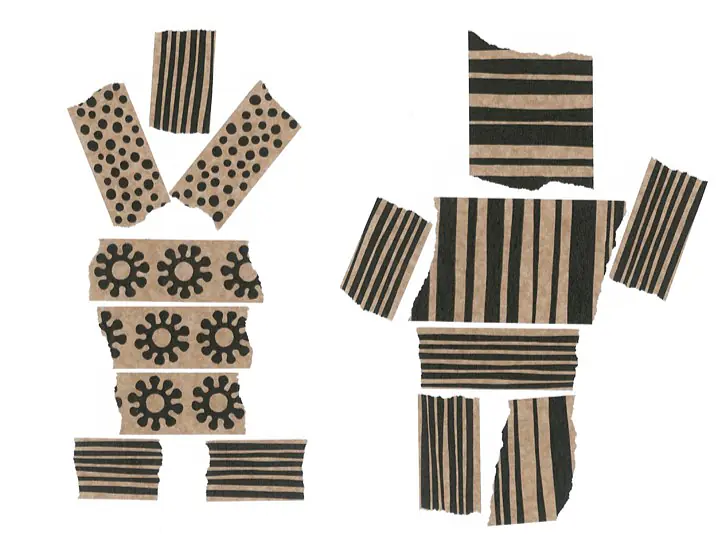 PapierKlebestreifen
