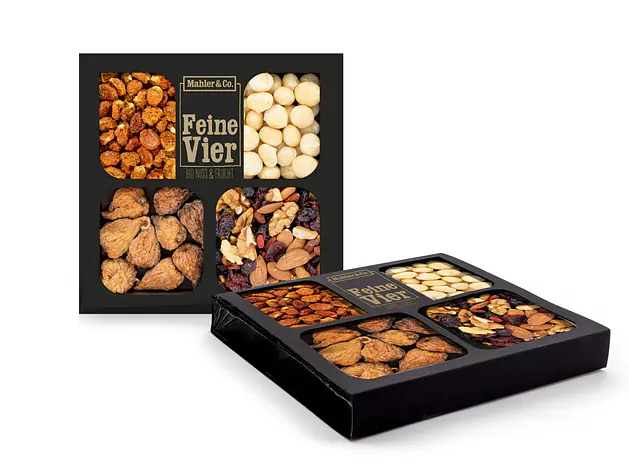 Feine Vier Bio-Frucht & Nuss Selektion