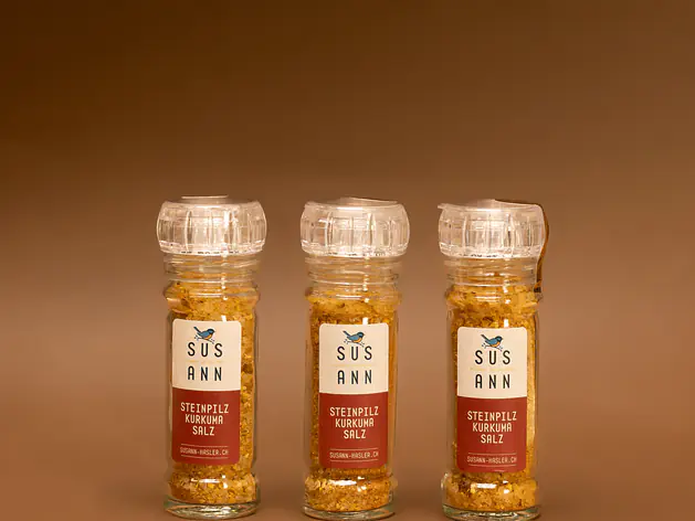 Steinpilz Kurkuma Salz