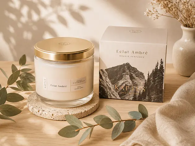 Aromatische  Sojawachskerze Goldene Sammlung