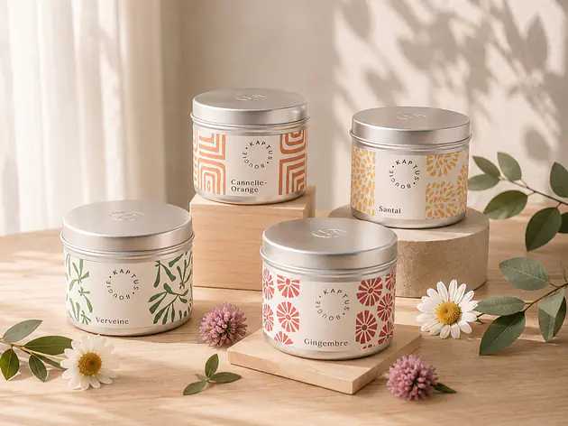 Aromatische  Sojawachskerze Mosaik-Kollektion