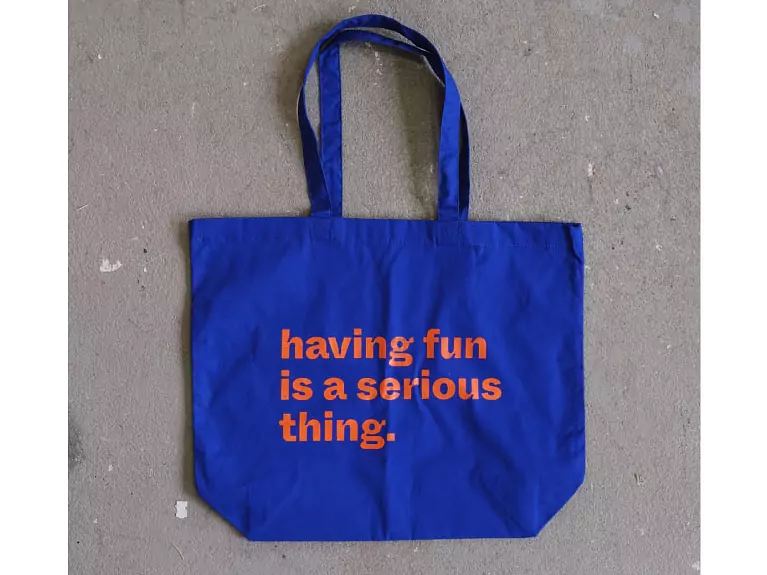 Büro Deuxtêtes - Tote Bag "SERIOUS ABOUT FUN"