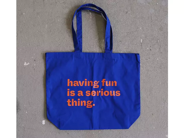 Büro Deuxtêtes - Tote Bag "SERIOUS ABOUT FUN"