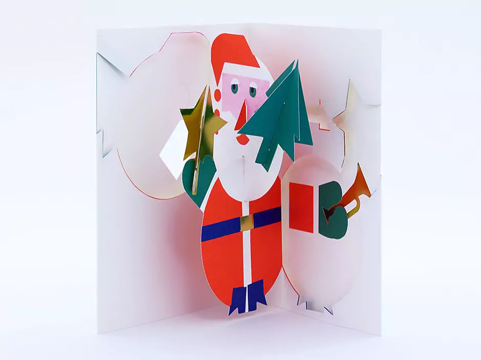 Pop-Up Karte Santa Claus