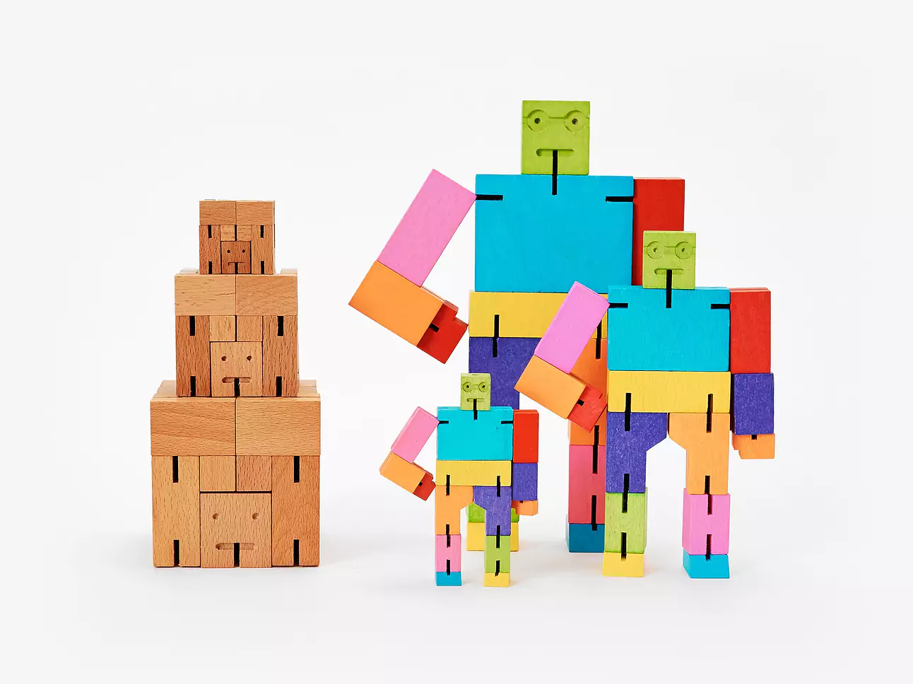 Cubebot Familiy Holzroboter